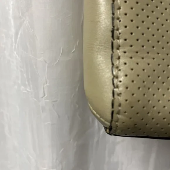 Rag & Bone Light Sand Perforated Passenger Crossbody Leather Bag